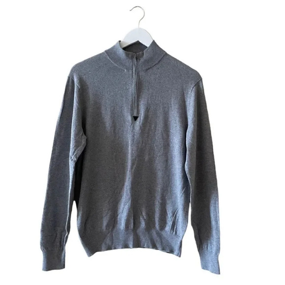 The Savile Row Company London Cotton Cashmere Blend Crew Neck Long Sleeves Sz M - Picture 1 of 11